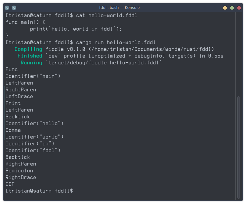 Parsing 'hello, world'